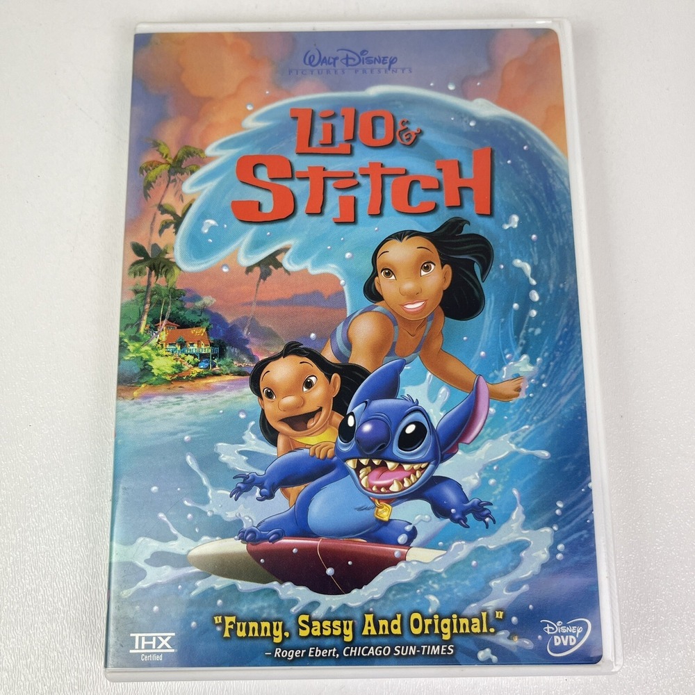 Walt Disney Lilo & Stitch DVD 2002 Animated Movie Hawaii Alien Family Ohana - Picture 4 of 9